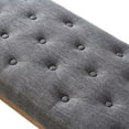 thumbnail image 7 of ZXNYH Velvet Upholstered Tufted headboard Vertical Channel Design King/California King 60262-K-Seaglass, 7 of 7