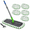 Green Extra Large, variant on Blue Large Commercial Mop Heavy Duty Industrial with 3 Pads 60 Inch Long Handle