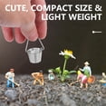 thumbnail image 4 of SWETRACE Mini Pail Buckets for Indoor Outdoor Decor, Small Metal Buckets 0.8x0.8x0.7in for Crafts and Garden, 4 of 8