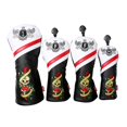 thumbnail image 1 of LOVIVER 4pcs Golf cover PU Golf Club Head Covers Waterproof Driver Club, 1 of 8