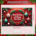 thumbnail image 6 of Decorative Design Christmas Banner Festive Red Merry Christmas Ornament Holiday Display for Christmas Party Indoor Decoration Event Celebration, 6 of 9