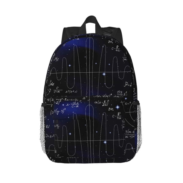Easygdp Mathematica Science Mochila Ligera de 15 Pulgadas para Estudiantes, Mochila Cómoda para la Escuela y Viajes, Correas Ajustables