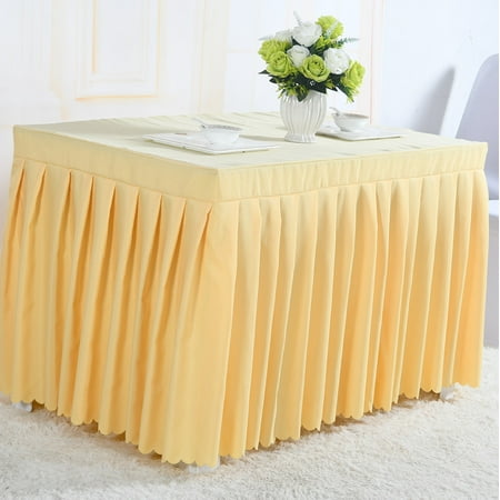 

Touiyu Rectangular Tablecloth Spandex Table Skirt Stretch Fitted Table Cover for Conference Banquet Wedding Banquet Trade Show