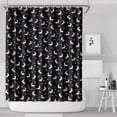 thumbnail image 2 of Waterproof Bathroom Curtain 72" x 84" - Colorful Space Theme with Planets, Galaxy & Astronaut, Fade-Resistant Polyester Fabric for Children, 2 of 5