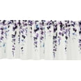 thumbnail image 6 of Alishomtll Valance Curtains for Living Room Bedroom Kitchen Windows Grey Purple Watercolor Leaves Print ,52 x 18 inch,Rod Pocket, 6 of 10