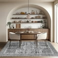 thumbnail image 2 of Socofuz Vintage Big Area Rug, 8' x 10', Non-Slip, Soft, Durable, Stain Resistant Floor Carpet for Living Room Dining Room Bedroom,Gray, 2 of 7