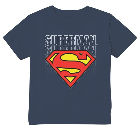 Navy Classic Toddler Boys Superman Forever Logo T-Shirt  Sizes 2T, 3T, 4T, Navy, 4T