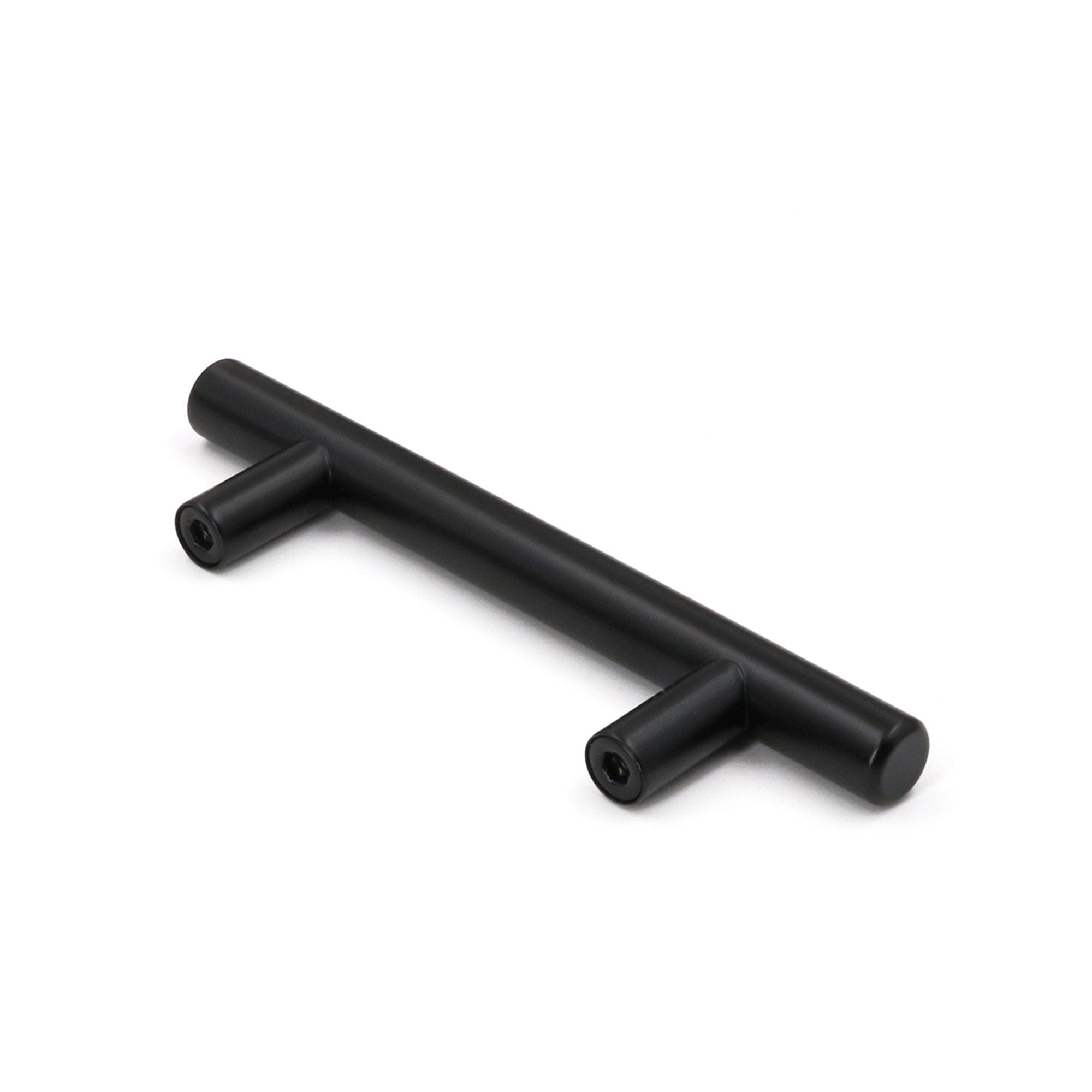 Fitviso 50 Pack 3.25 Inch(82mm) Hole Centers Matte Black Kitchen Cabinet Pulls for Cabinets Cupboard Handles Drawer Pulls