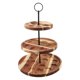 thumbnail image 2 of Soporte de madera para huevos de 3 niveles, para mesa de postres, ahorra espacio negro, 2 of 9