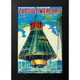 thumbnail image 2 of Retrorocket 13x18 Black Modern Framed Museum Art Print Titled - Capsule Mercury, 2 of 5