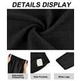 thumbnail image 5 of CASSIE LIZ Plus Size Pants Dress Wide Leg Crop Pleated Lounge Elastic High Waist Pants with Pockets Solid/Leopard (XL-5XL), 5 of 6