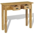 thumbnail image 4 of vidaXL Console Table Solid Teak 35.4"x11.8"x31.5", 4 of 8
