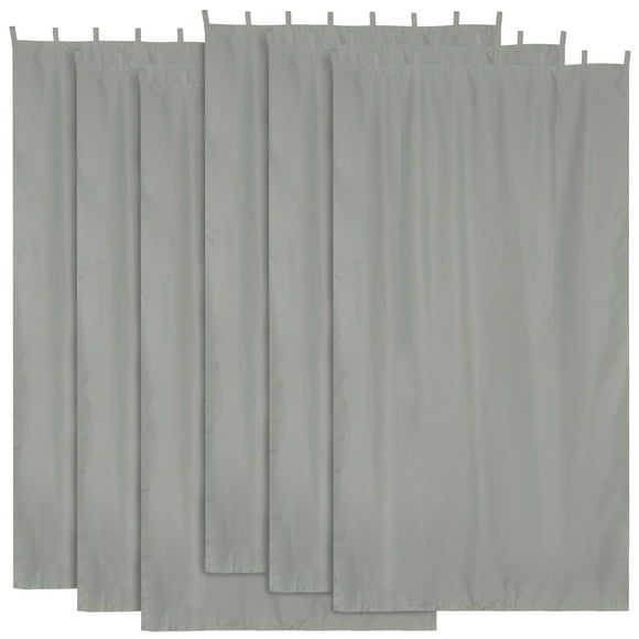 Yescom 54"x120 Pouces Rideau Extérieur Drapé à Pattes UV30+ pour Patio Pergola Cour Arrière 6 Pcs