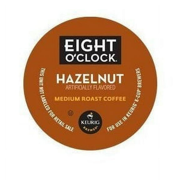 Eight O,Clock Coffee Hazelnut Blend K-Cups - 72 Count Box