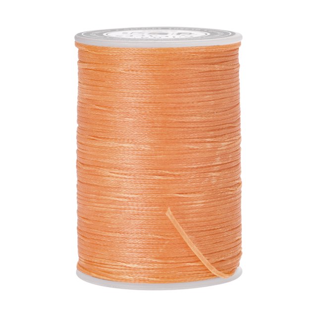 Unique Bargains Tangerine Polyester Waxed Leather Sewing Thread, 98 Yards