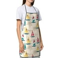 thumbnail image 4 of Disketp Reto Marine Nautical Kitchen Apron with adjustable Aprons for Women with Pockets Cooking Powder Pink Apron, 4 of 7
