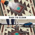 thumbnail image 5 of Brown Southwest Outdoor Rug for Patio/Deck/Porch, Non-Slip Large Area Rug 5 x 8 Ft, Ethnic Boho Tribal Vintage Geometric Indoor Outdoor Rugs Washable Area Rugs, Reversible Camping Rug Carpet Runner, 5 of 8