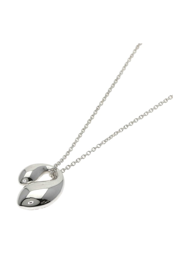 Pre-Owned Tiffany & Co. Double Teardrop Necklace, Silver, Women's.