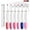 #02, variant on Dengmore 3-in-1 Nail Gel Pen Set with 6 High Pigment Colors All in One Base Color and Top Coat Formula Quick Drying for Travel and Home Manicure 5ml