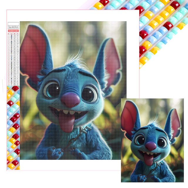 Kit Punto Dibujos Animados Con Cuentas Cuadradas 5D DIY Del 35x45cm