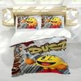 thumbnail image 5 of Pacman Themed Bed Sheet Set Three Piece Set 36x75 In ches Comfortable And Skin Friendly Unique Design Creating A Star Studded Night Home Decor Gifts For Family Friends fans, 5 of 5