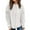 White, variant on Women's Exposed Seam Loose Fit Pullover Knit Sweatshirt, Casual Stylish Comfortable Top with Breathable Fabric for Daily Wear, Lounge and Layering Black L