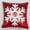 A, variant on Trendy Double-Sided Sequin Christmas Pillow - Red Snowflake Deer Head Design, Soft Decorative Throw Pillow for Sofa Bed Living Room, Festive Holiday Home Decor