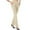 ZD-Beige, variant on CFLVAEK Flare Dress Pants Women Tummy Control Elastic High Waisted Work Slacks Soft Bootcut Plain Color Office Trousers Casual Tall Length Lounge Business Pants XXL Gray