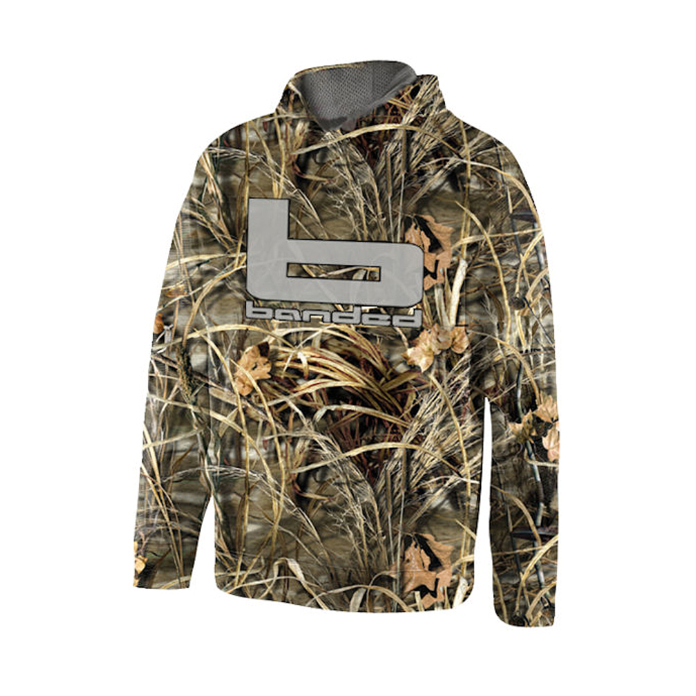 banded camo hoodie