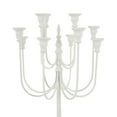 thumbnail image 5 of DecMode 12 Holder White Metal Taper Candelabra, 5 of 9