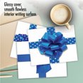 thumbnail image 6 of M1768HK BERIBBONED IN BLUE' 10 Assorted Hanukkah Notecards Feature Blue Ribbon Gifts with Envelopes by The Best Card Company, 6 of 6