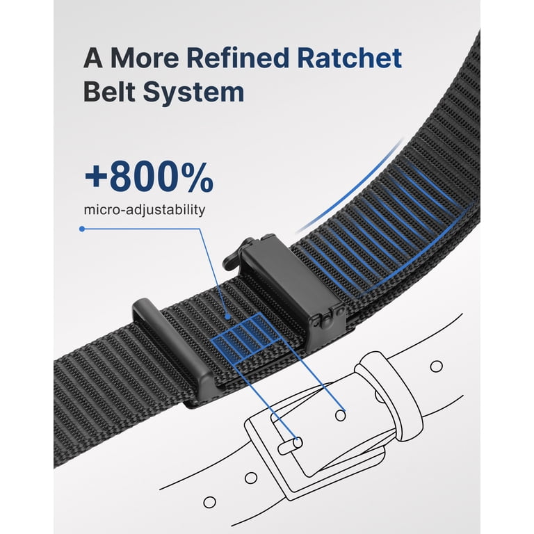 Fairwin Ratchet Belt for Men, Nylon Automatic Buckle photo 3