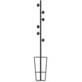 thumbnail image 1 of Coat Rack Coat Tree Coat Stand 6 Hooks Iron Coat Rack Nordic Creative Marble Base Coat Stand with Umbrella Stand Home Bedroom Storage Clothes Hanger Hall Tree Coat Rack Stand (Color : Black White), 1 of 1
