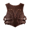 thumbnail image 1 of Hombres Medieval Knight Chest Armitido de caballero ajustable Disfraz de caballero para Knight Cosplay Marrón, 1 of 8