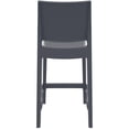 thumbnail image 4 of Luxury Commercial Living 38.5" Gray Solid Patio Counter Stool, 4 of 8