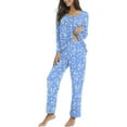 thumbnail image 3 of DreamFish Fall-Winter Womens 2 Piece Long Sleeves Pajama Sets with Comfy Long Pants Ladies Lounge Sleepwear with Pockets, 3 of 5