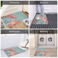 thumbnail image 5 of Hand Drawing Flowers Rugs Washable Cover Floor Rug Carpets Home Decorations for Bathroom Kitchen Bedroom Indoor 31.5x20 inch, 5 of 6