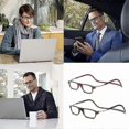 thumbnail image 2 of Flexible Magnetic Reading Glasses Hanging Neck Foldable Adjustable Clear Reading Glasses, 2 of 3