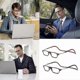 thumbnail image 2 of Flexible Magnetic Reading Glasses Hanging Neck Foldable Adjustable Clear Reading Glasses, 2 of 3