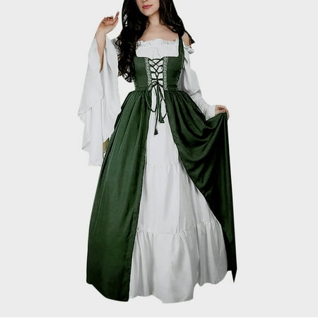 

UDAXB Dresses for Women 2023 Women Bandage Corset Middeleeuwse Vintage Party Club Elegante Dress