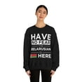 thumbnail image 3 of Have No Fear The Belarusian is here Belarus Pride Unisex Sweatshirt, S-2XL, 3 of 9