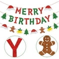 thumbnail image 6 of Christmas Birthday Party Supplies Christmas Balloons Red Green Merry Birthday Banner Christmas Theme Garland Cake Toppers for Xmas Eve Decor Winter Party Merry Birthday Decorations, 6 of 6