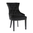 thumbnail image 4 of CHAISE DE SALLE À MANGER ISABELLA en Noir ENSEMBLE DE 2, 4 of 6