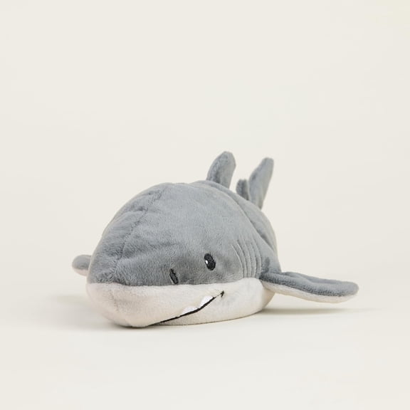 warmies Junior 9" Shark Stuffed Animal, Microwavable Heated Plushies and Weighted Soft Plush Toys