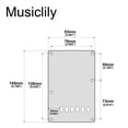 thumbnail image 5 of Musiclily Pro 6 Agujeros Placa Trasera Strat Tapa de Trémolo para Affinity Series Squier Guitarra de, 5 of 5