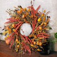 thumbnail image 3 of Corona WANNA-CUL de 24" con decoración otoñal de calabaza y cosecha, 3 of 7