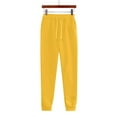 thumbnail image 5 of Women 2 Piece Sweatsuits Sets Lounge Hoodie Tracksuits Baggy Cozy Sweatpant Fall Winter Jogging Suit with Pockets Yellow L, 5 of 6