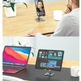 thumbnail image 2 of H8-01 Foldable Phone Stand For Desk Angle Height Adjustable Cell Phone Holder Portable Tablet Cradle Desktop Dock, 2 of 9