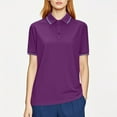 thumbnail image 2 of Dagugfen T Shirts for Women Collared Neck Short Sleeve Work Wear Quick Drying Golf Shirts S-5XL, 2 of 8