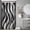 Zc-01black White Grey, variant on Grey Stall Small Half Size Dorm Shower Curtain 36x72 Inch Single Narrow Tiny RV Chevron Herringbone Striped Geometric Decor Fabric Bathroom Set Polyester Waterproof